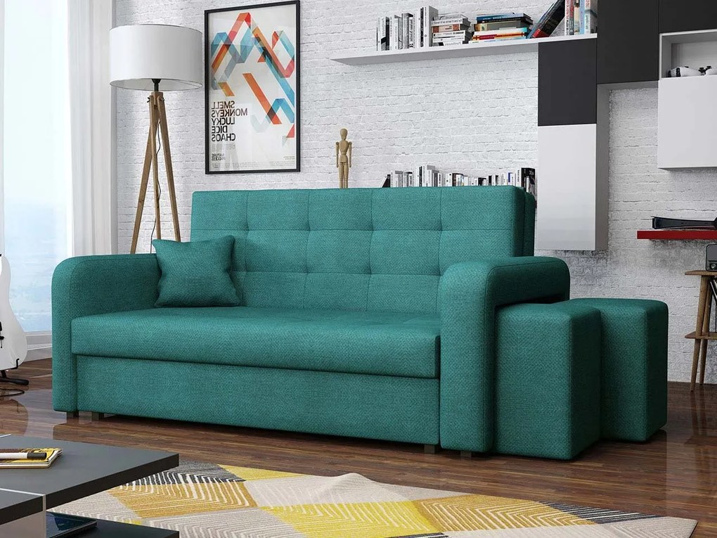 Pohovka s taburetkami Clivia Home III, Taburetka: ľavá strana, Dostupné poťahy: Enjoy 2