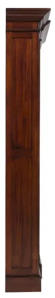 furniture-nabytek.cz - Masívna knižnica Cambridge I z mahagónu, lakovaná, hnedá – 168×34×210 cm