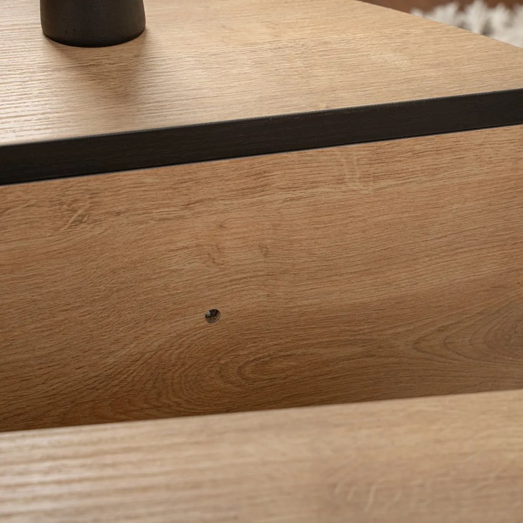 Konferenčný stolík Orion Honey Oak Black