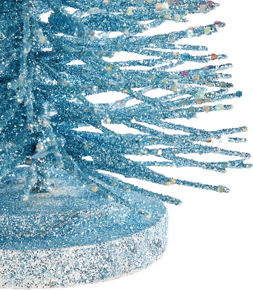 X-MAS Dekoračná jedľa trblietavá 40 cm - modrá