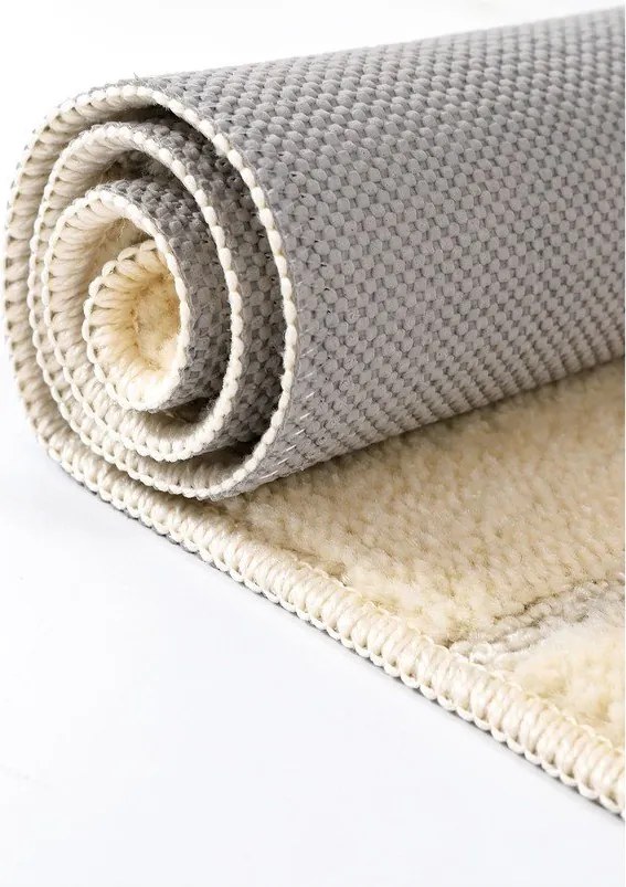 Krémovobiele kúpeľňové predložky v súprave 2 ks 50x80 cm Yeni Cizgli – Foutastic