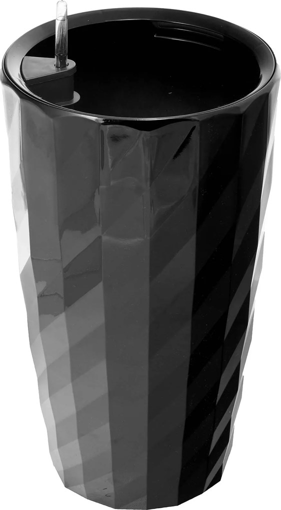 G21 Samozavlažovací kvetináč Diamant čierny 57 cm