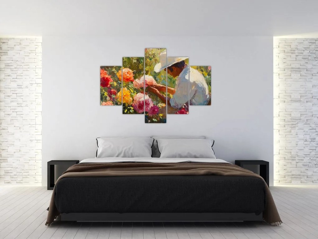 Obraz - Záhradník (150x105 cm)