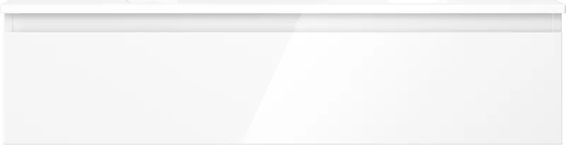 Mexen Orio, kúpeľňová skrinka 100 cm s umývadlom Vela, 1 zásuvka, biela lesklá, 91A10-10023-1-BF00-W23M00