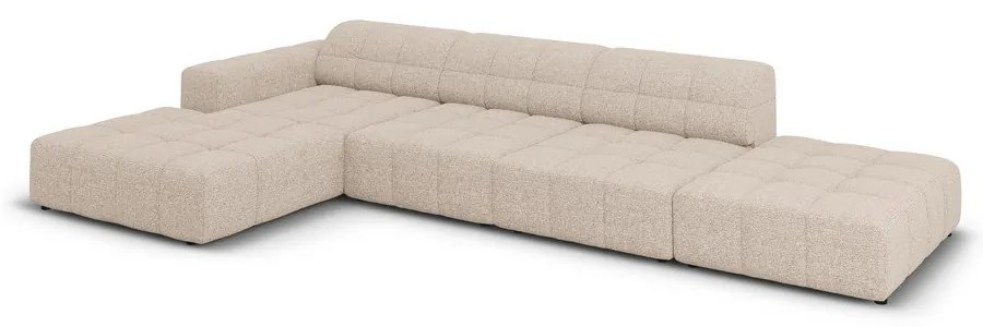 Béžová rohová pohovka (ľavý roh) Chicago – Cosmopolitan Design