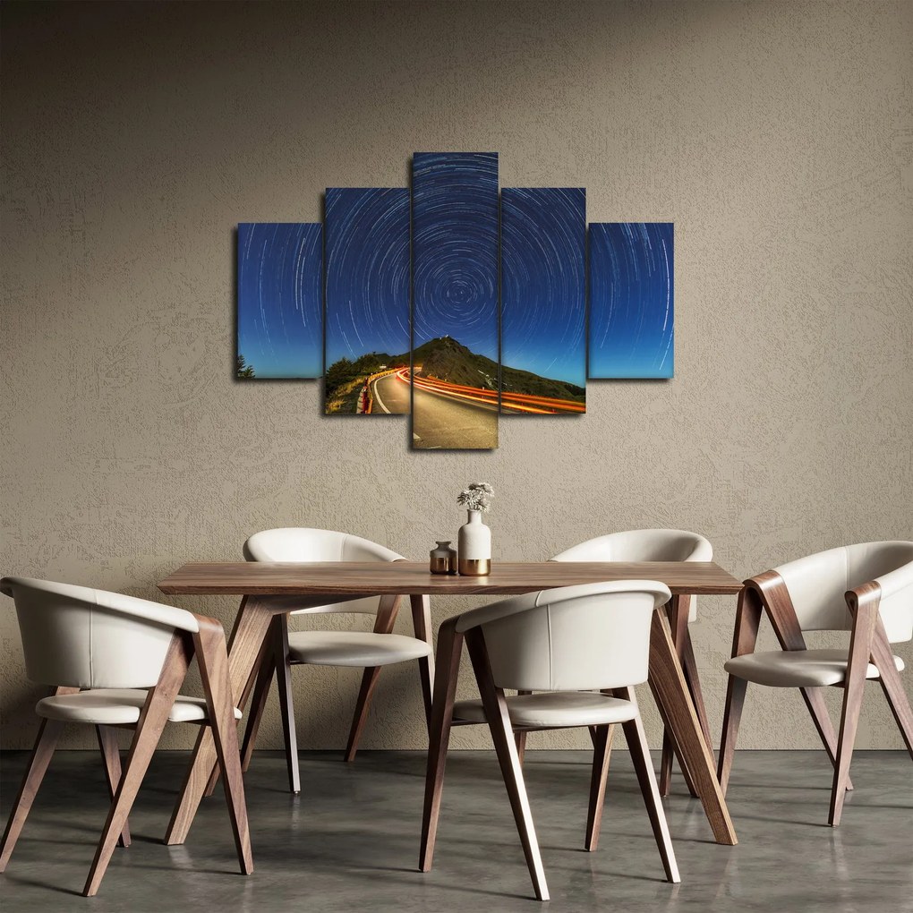 Obraz rotujúcich hviezd (150x105 cm)