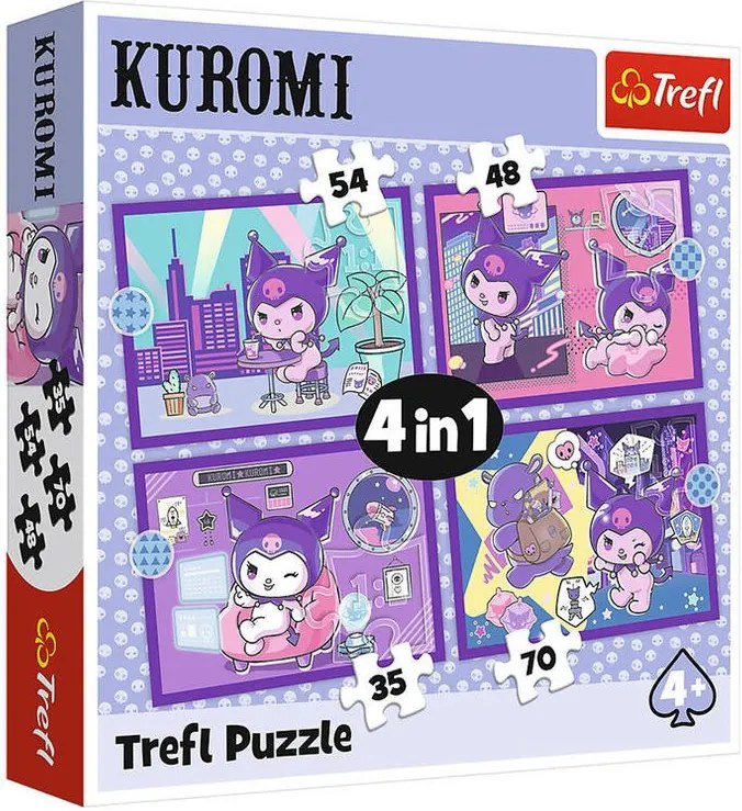 Puzzle 4 v 1 Deň s Kuromi