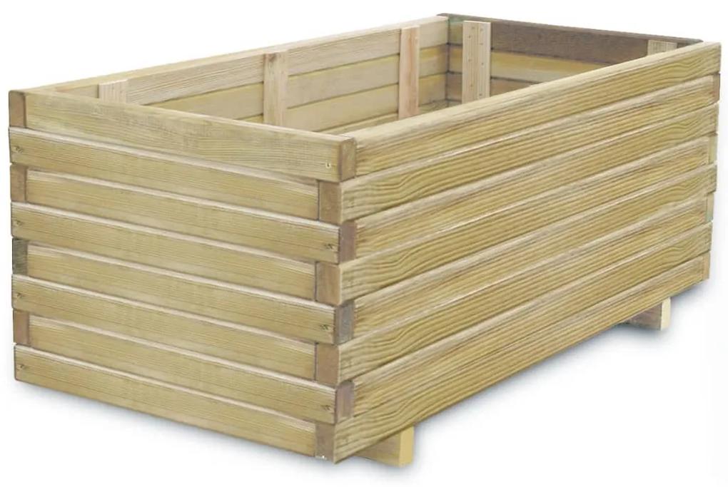 Vyvýšený záhon 100x50x40 cm, drevo, obdĺžnikový