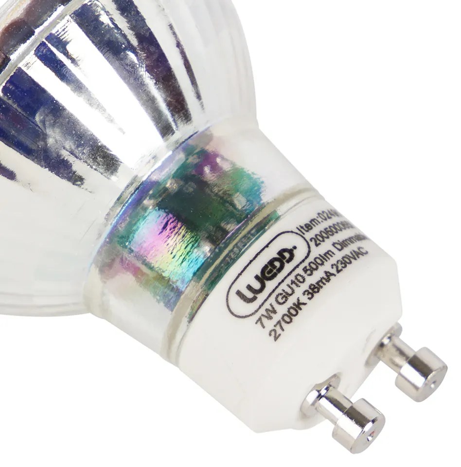 Sada 7 stmievateľných LED žiaroviek GU10 7W 500lm 2700K