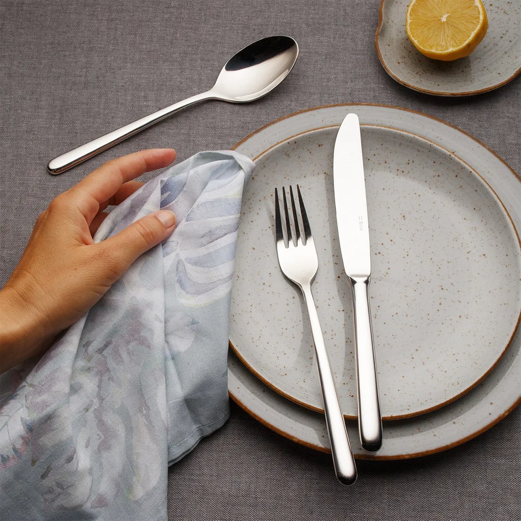 Príborový set 24 ks dezertný – Faro postriebrený - 114764