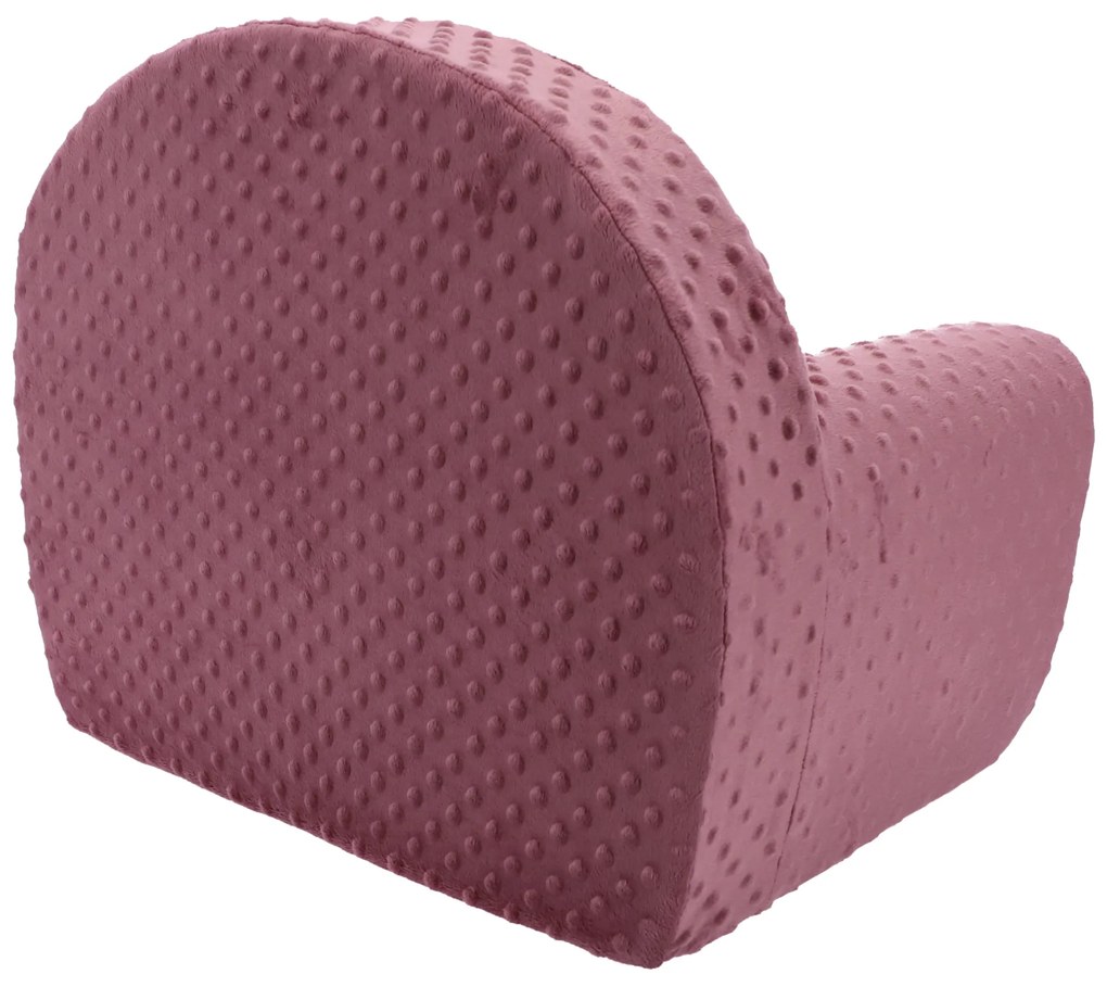 Detské kresielko MINKY - tmavo ružové