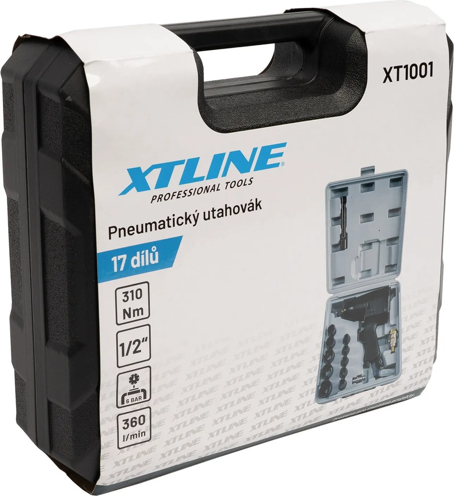 XTLINE Pneumatický utahovač | 310 Nm, 1/2", 17 dielov
