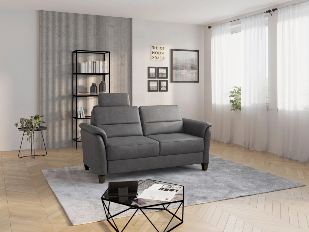 XXXLutz TROJMIESTNA POHOVKA, textil, antracitová Sit & More - Sedačky - 00014401971Q
