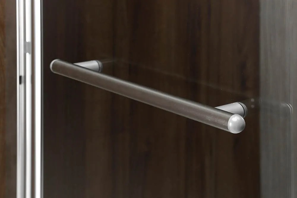 Polysan Polysan, RIONI pneumatická vaňová zástena 710 mm, strieborny rám, číre sklo, 72915