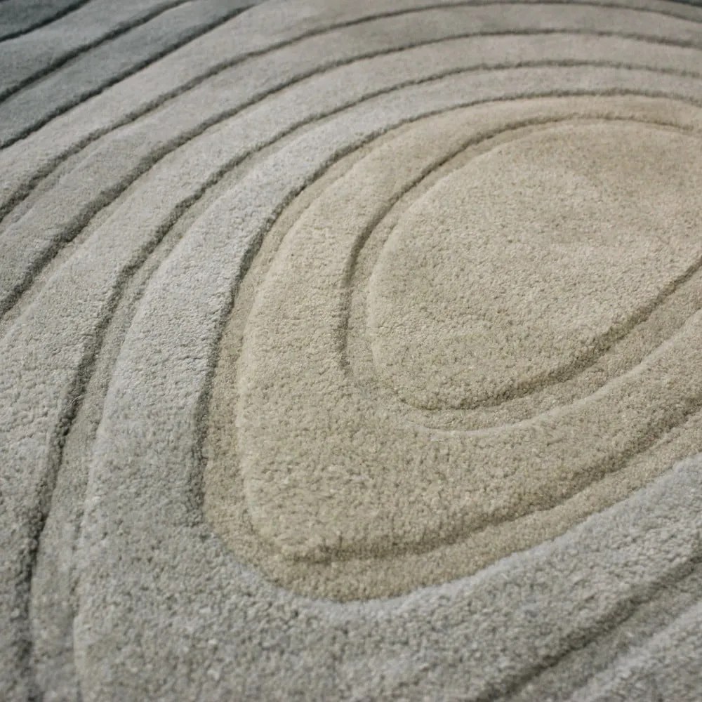 Modrý vlnený koberec 160x230 cm Puddle Ombre Wool – Flair Rugs