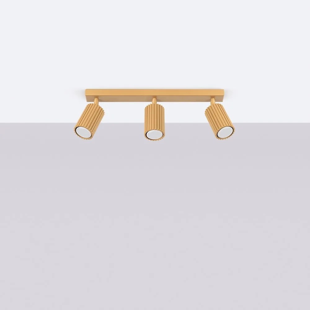 Bodové svietidlo v zlatej farbe 6,5x45 cm Gleam – Sollux