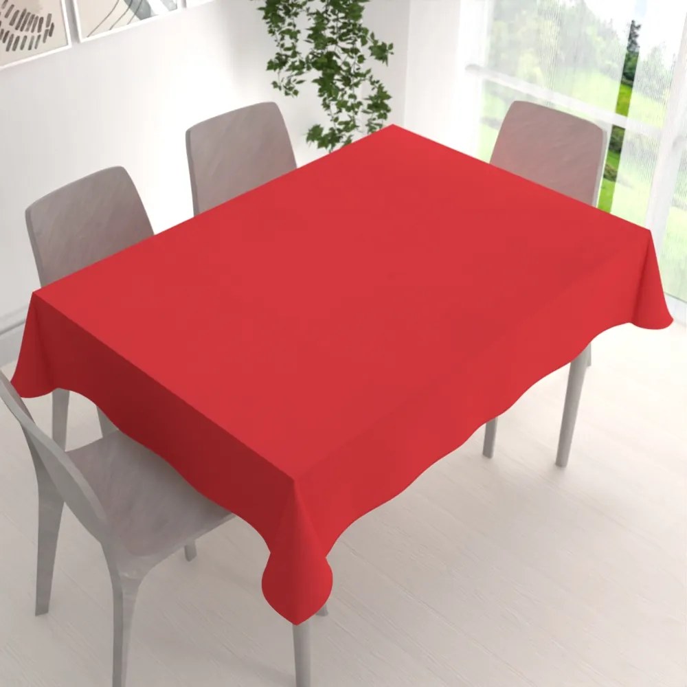 Biante Teflónový obdĺžnikový obrus - Paris TF-126 Sýto červený 140x180 cm