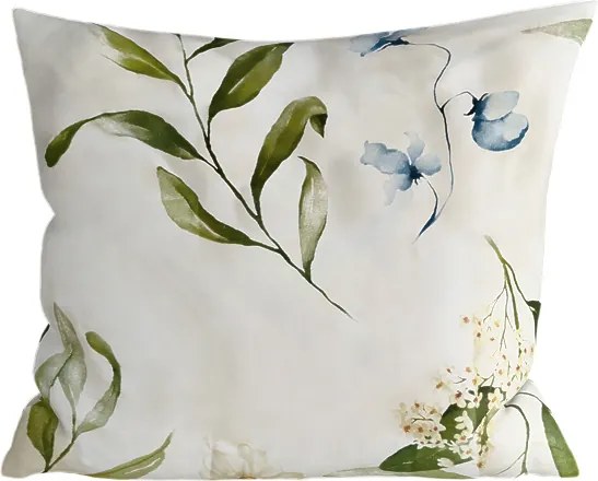 Sada 2 ks dekoračných obliečok na vankúš z mikrovlákna KARDA 45x45 cm, biely