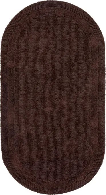 Kúpelňový koberček Keno Elips hnedý B09
