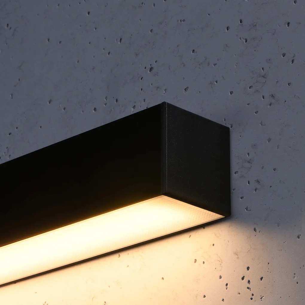 Nástenné LED svietidlo Pinne 200, 1x LED 50w, 3000k, b