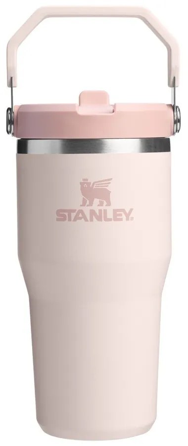 Svetloružová termoska 600 ml IceFlow Flip Straw 2.0 – Stanley