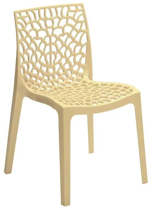 Stima Plastová stolička GRUVYER Vyberte odtieň ->: Giallo - Žltá