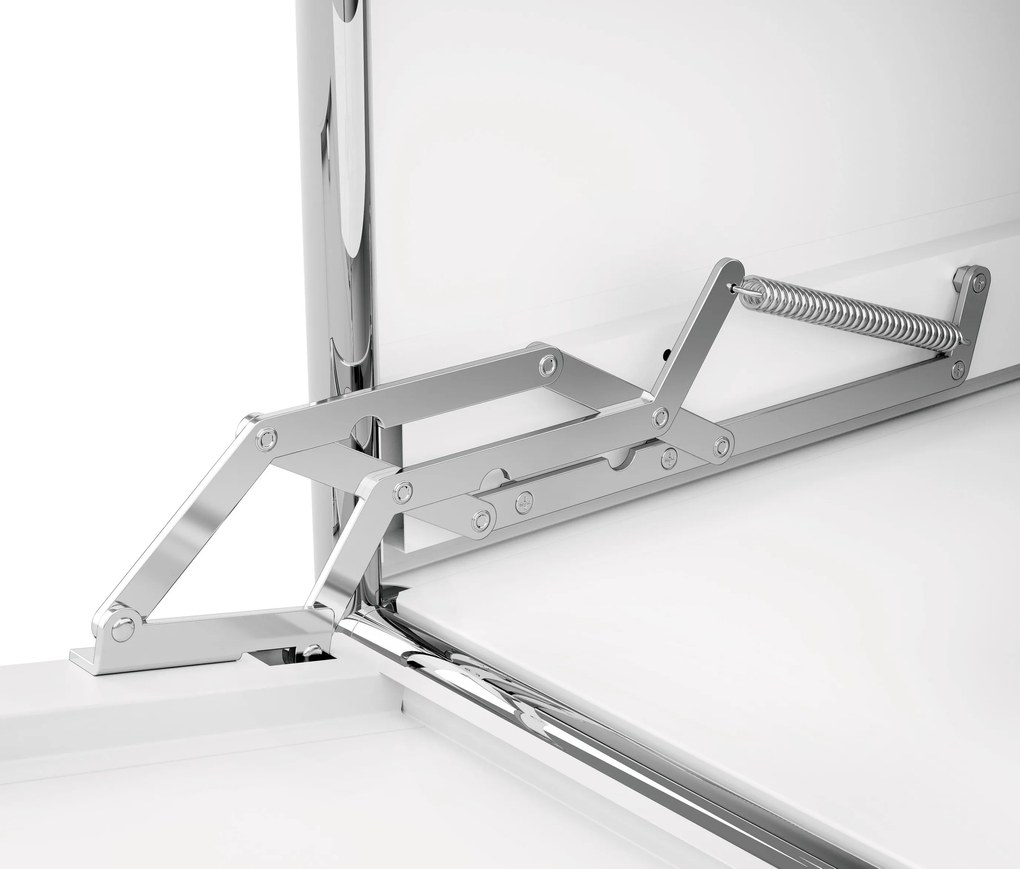 Kovová skrinka »CN3« s 2  výklopnými priečinkami a 2 zásuvkami, biela