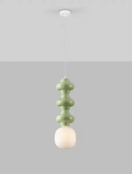 LED zeleno-biele moderné svietidlo Clio 3