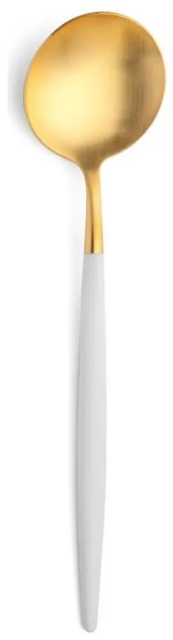 Lžíce Cutipol GOA D.21cm zlatá/bílá rukojeť