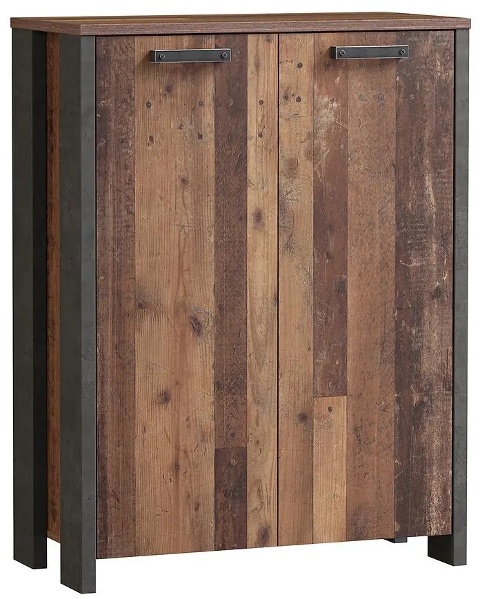 Komoda Symmach 2D old-wood vinteage/betón