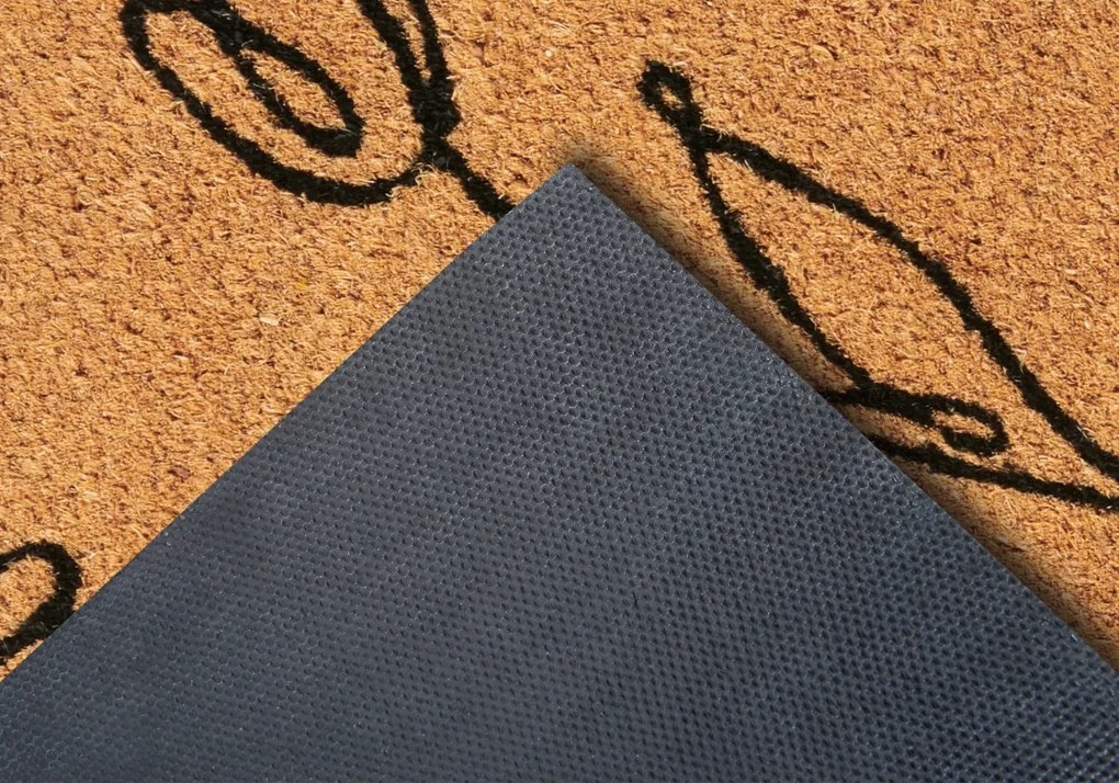 Rohožka Kvety 106202 - na von aj na doma, 40x70, hnedá, chodba / predsieň, Hanse Home