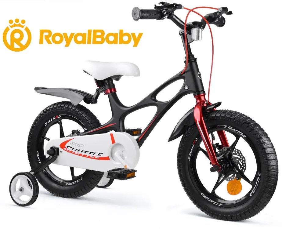 RoyalBaby Bicykel Royal Baby Bicycle 14 "Space Shuttle + RB14-22 - čierny