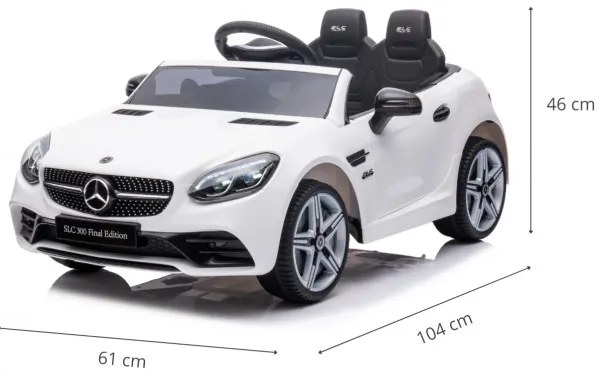 Elektrické autíčko Mercedes-Benz SLC biele