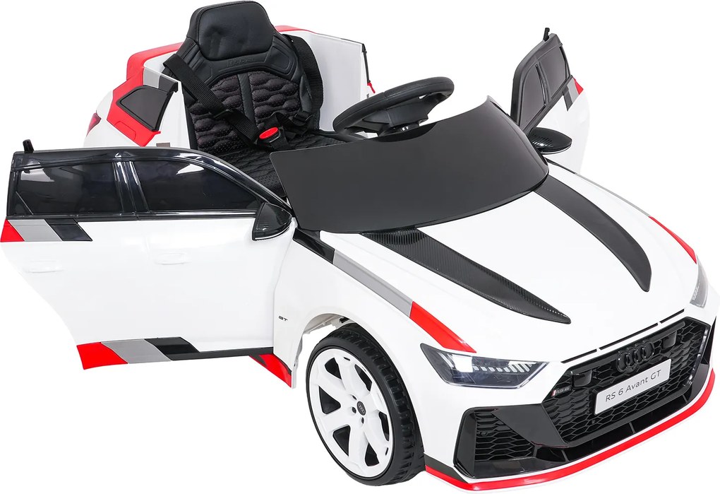 Ramiz Audi RS6 Avant GT elektrické autíčko pre deti biele