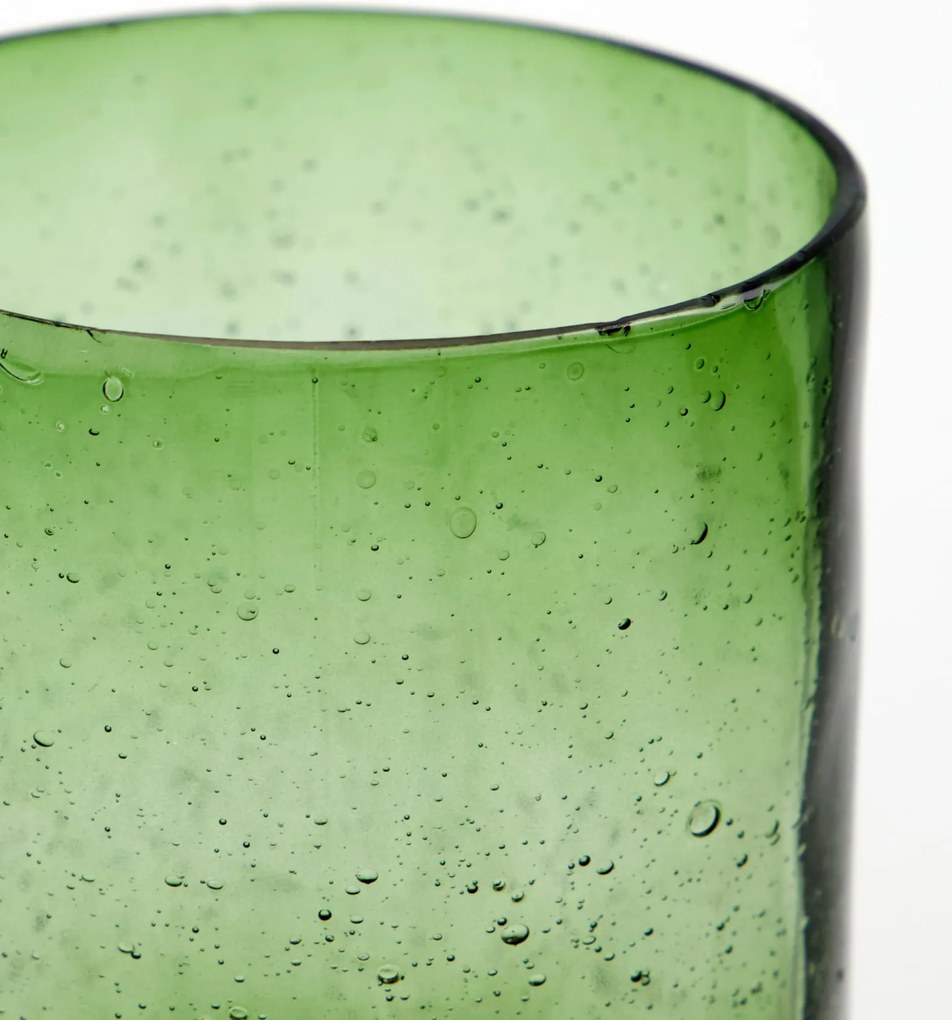 House Doctor Sklenený stojanček na kefky Wah Green