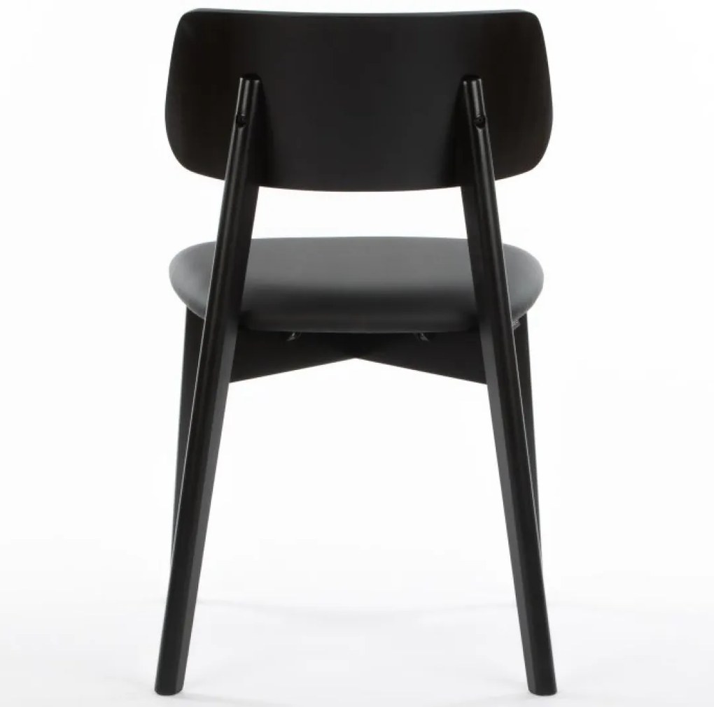 MARY DREVENÁ STOLIČKA S PODSEDÁKOM black