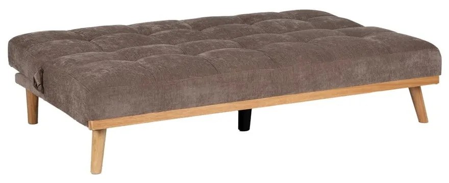 Hnedá ženilková rozkladacia pohovka 178 cm – Ixia