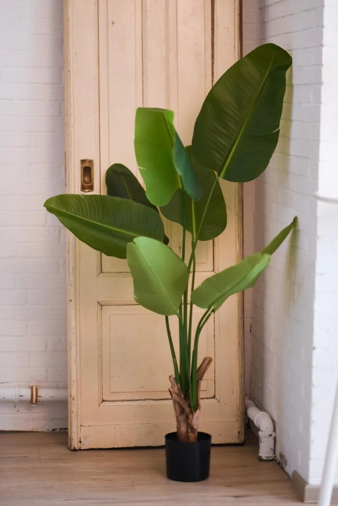 Umelý banánovník LORO, plast, výška 140 cm, zelená