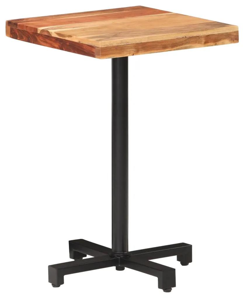 Bistro stôl štvorcový 50x50x75 cm akáciový masív