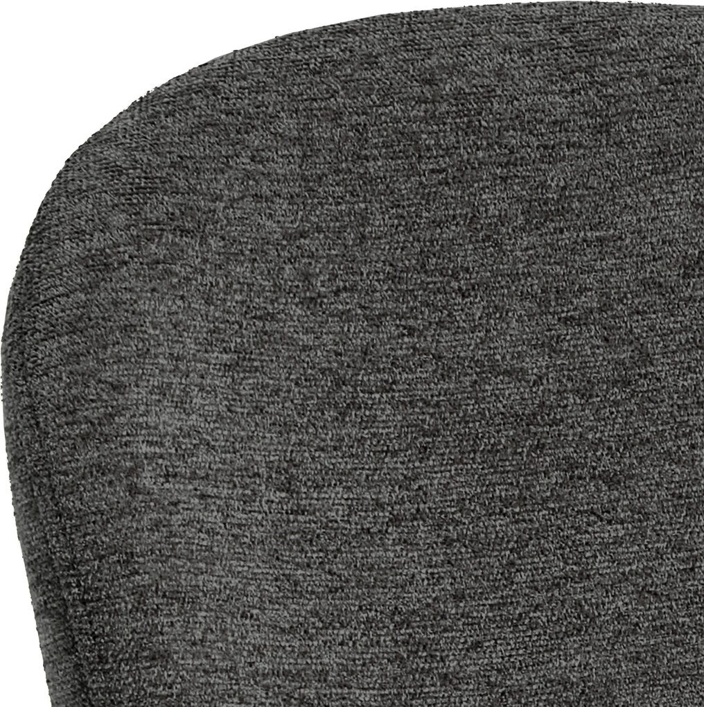 FIORA Tmavosivé (tkanina Apia 458)/čierny rám - MODERNÁ ČALÚNENÁ STOLIČKA DO OBÝVAČKY/ JEDÁLNE LOFT