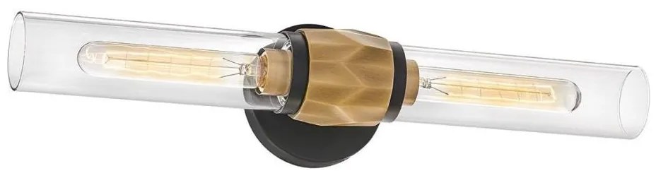 Hinkley HK-ELLISON2-BK-HB -Kúpeľňové svietidlo ELLISON 2xE27/40W/230V IP44 zlatá