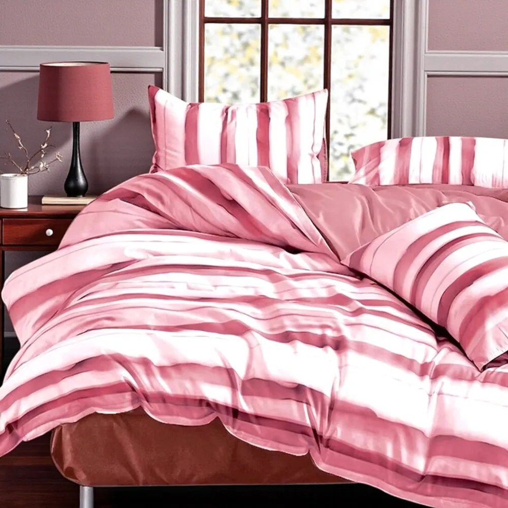 Posteľné obliečky Homa KORSA PINK 7-dielna sada 140x200 cm