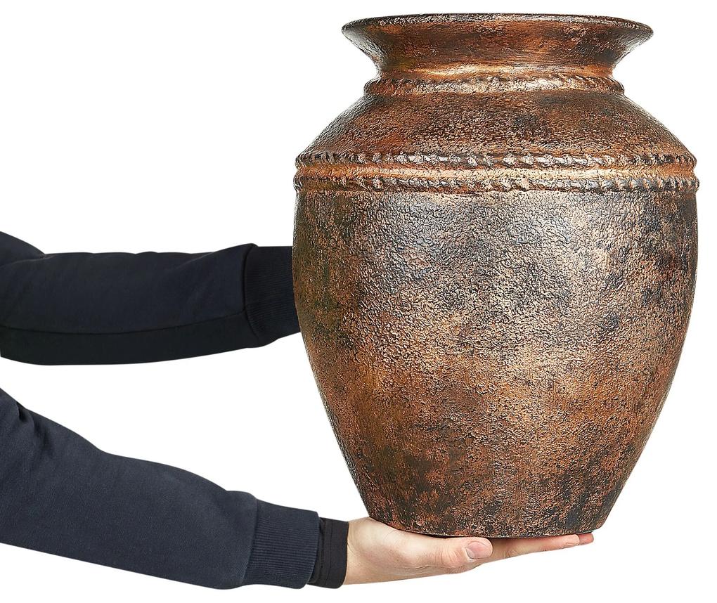Terakota Dekoratívna váza 40 Medená PUCHONG Beliani