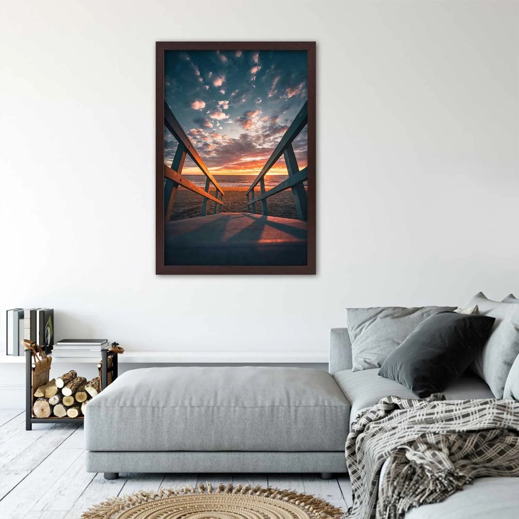 Gario Plagát Výlet na pláž Farba rámu: Bez rámu, Rozmery: 30 x 45 cm