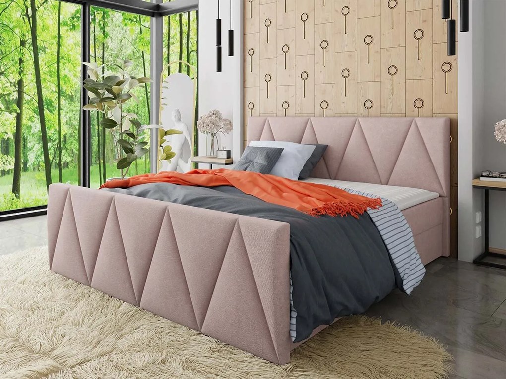 Kontinentálna posteľ Peregryn 3, Rozmer postele: 180x200, Dostupné poťahy: Rico 01