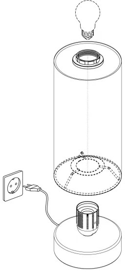Eglo 95122 - Stmievateľná stolná lampa PASTERI 1xE27/40W/230V