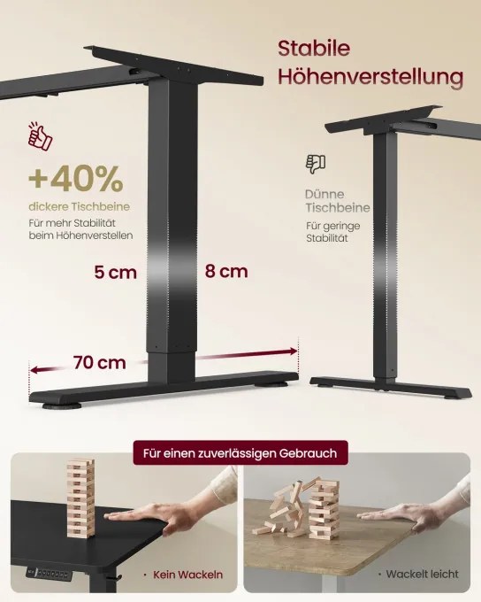 Elektrický pracovný stôl LSD146BZ02
