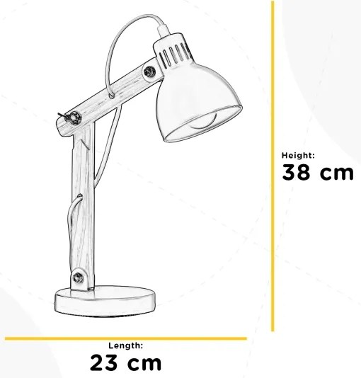 ONLI - Stolná lampa NORA 1xE14/6W/230V šedá