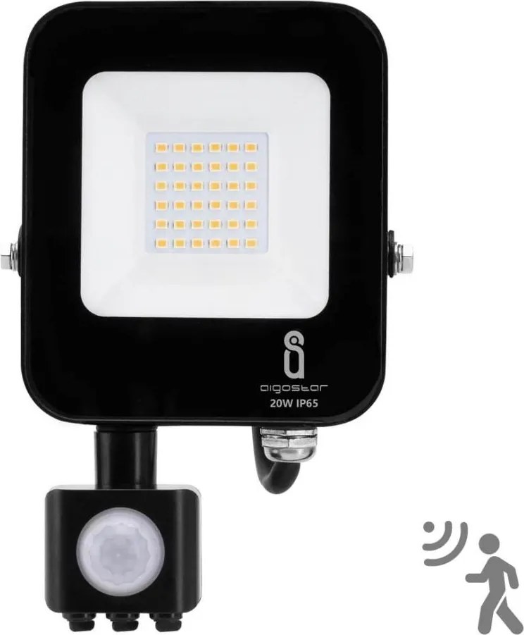 Aigostar - LED Reflektor so senzorom LED/20W/230V 4000K IP65