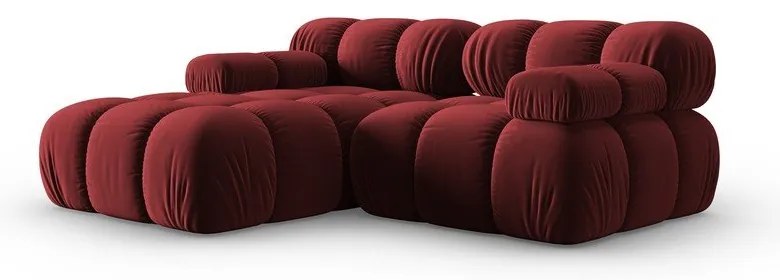 Červená zamatová pohovka 191 cm Bellis – Micadoni Home
